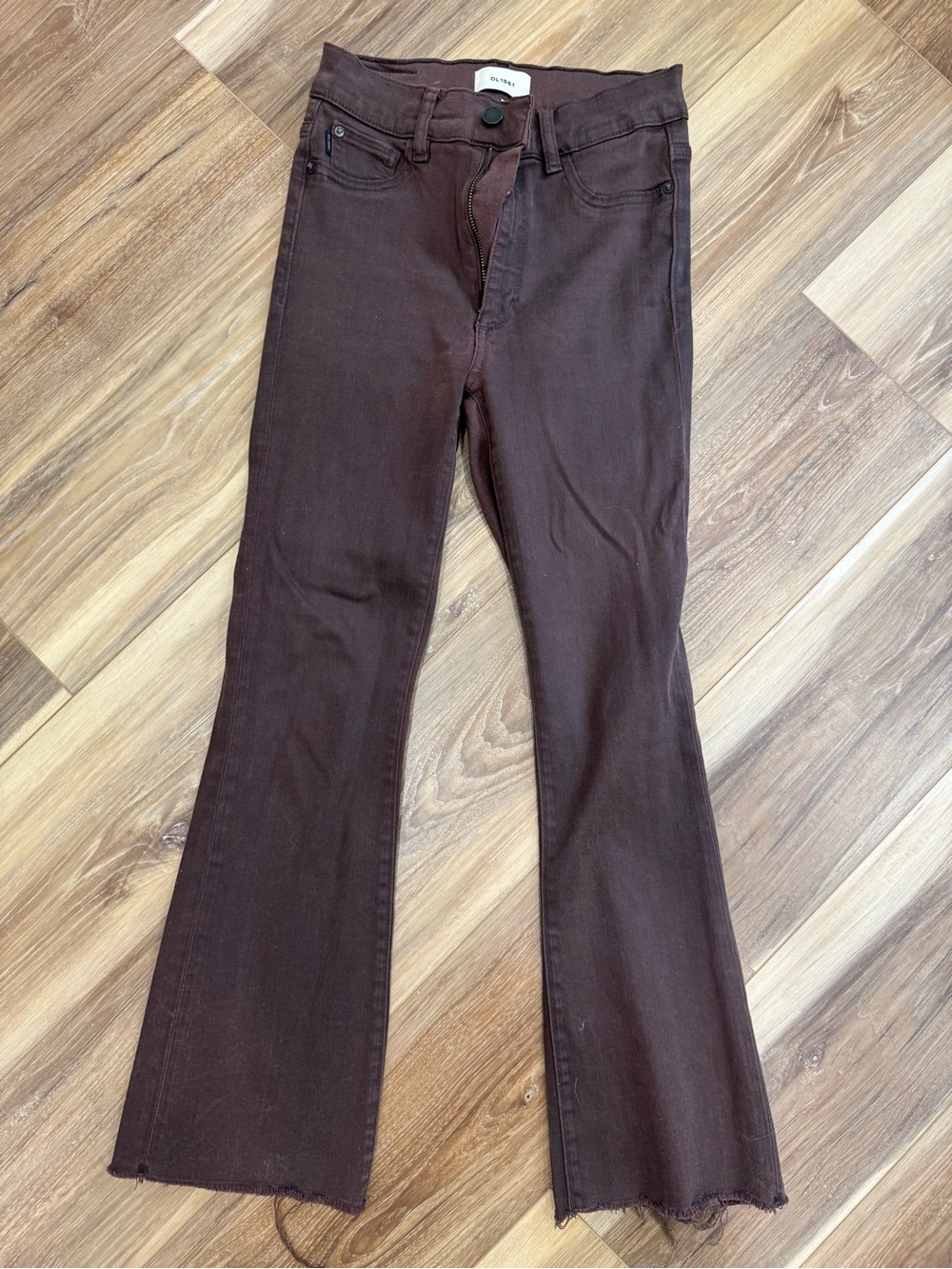 DL1961 Women's Dark Brown Flare Jeans